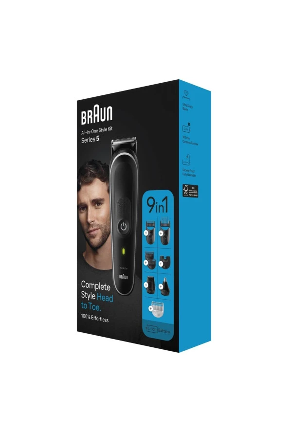 Braun Series 5 MGK5420 Hepsi Bir Arada Şekillendirme Seti, 9u 1 Arada Erkek Bakım Kiti