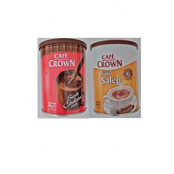 Cafe Crown Toz İçecek 2x400 g. (Salep + Sıcak Çikolata Tadıyla) - 2
