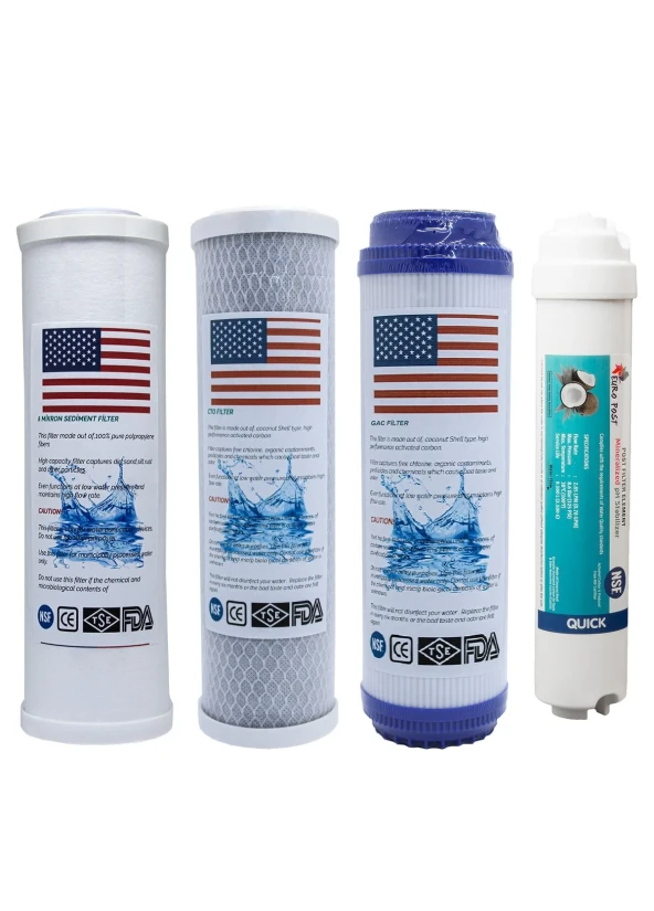 NSF Onaylı Açık Kasa 4lü Su Arıtma Filtresi ürün görseli