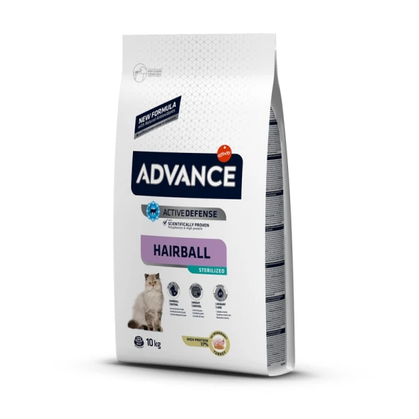 ADVANCE CAT STERİLİZED HAİRBALL KEDİ MAMASI 10 KG