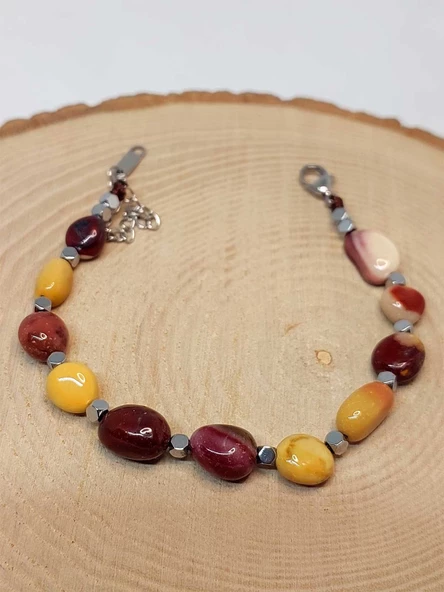 Jasper Taşı Tasarım Bileklik (47150) - Resim 3