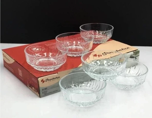 Paşabahçe 530144 Echo Cam Kase 320 cc 6 Adet