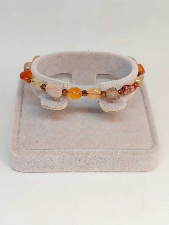 Akik Taşı Tasarım Bileklik (47144) - Resim 2