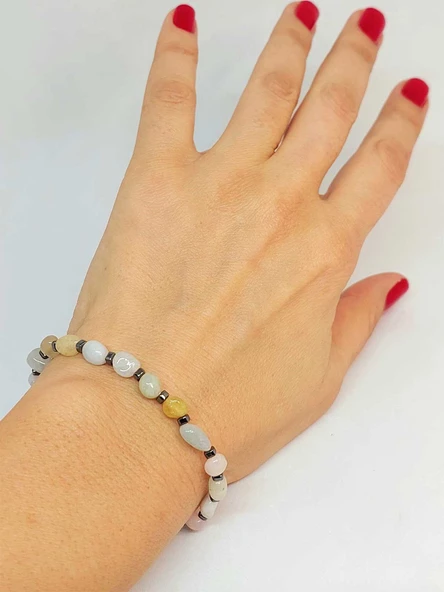 Morganit Taşı Tasarım Bileklik (47158) ürün görseli