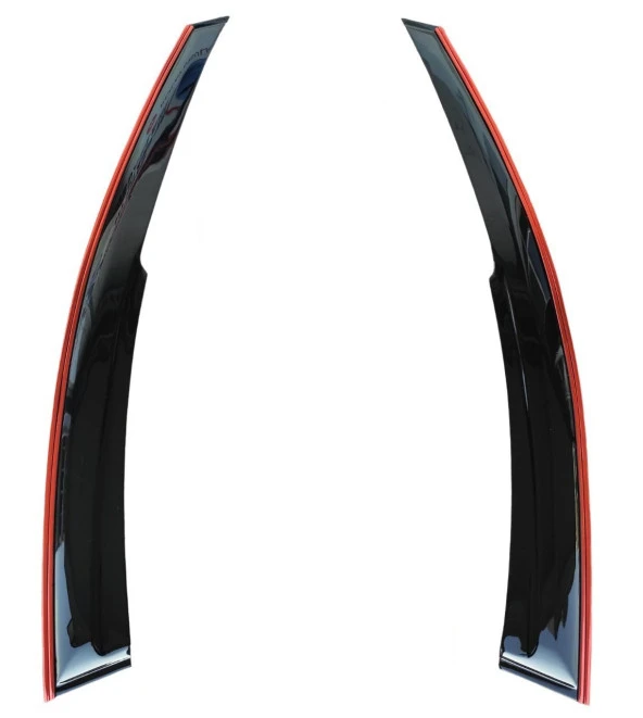 Hyundai H100 Kamyonet Çift Sıra Kırmızı Kromlu Cam Rüzgarlığı 2-Li ürün görseli 1