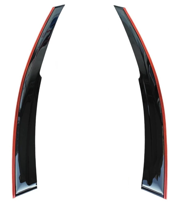 Volkswagen Transporter T6 Çift Sıra Kırmızı Kromlu Cam Rüzgarlığı 2015 Ve Üzeri 2-Li ürün görseli