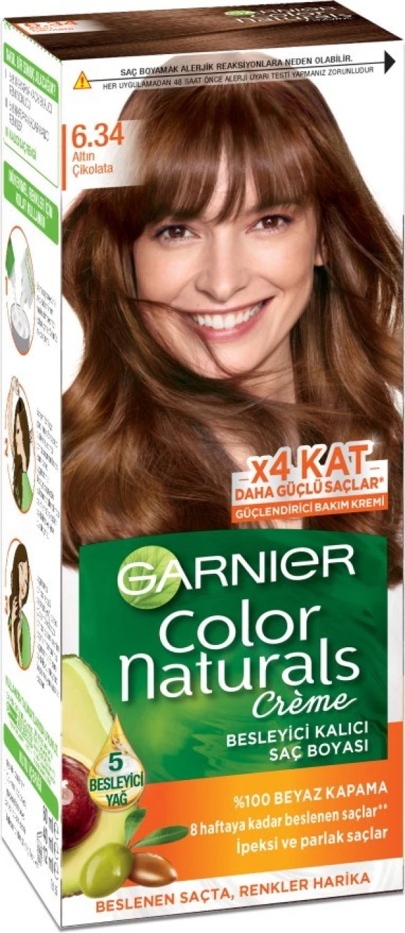 Garnier Color Naturals 6.34 Altın Çikolata