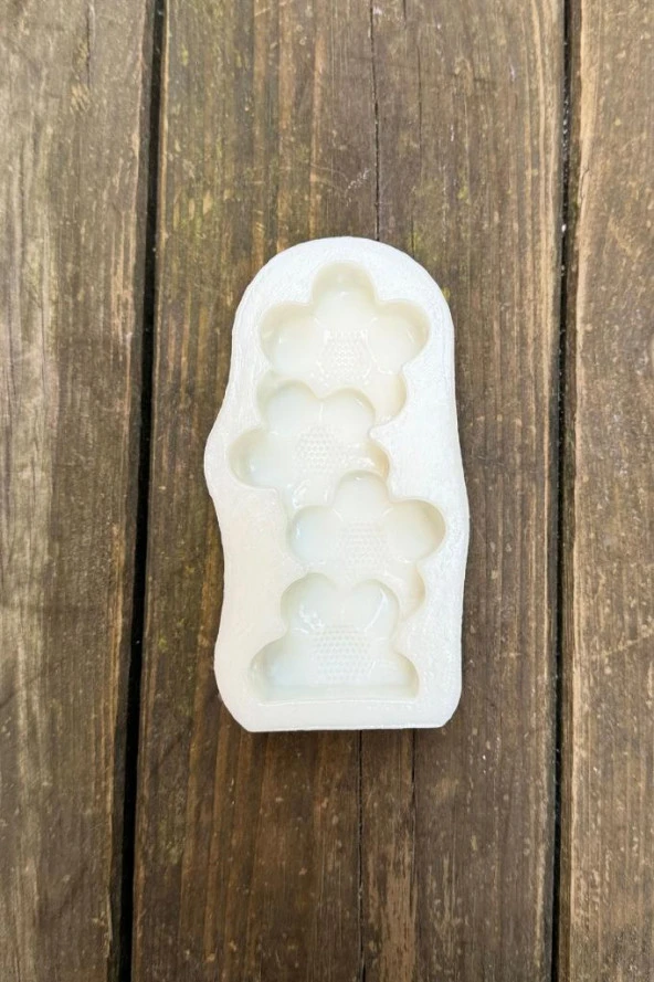 Yonca Çiçeği Sütun Tekli Mum Kalıbı - 6