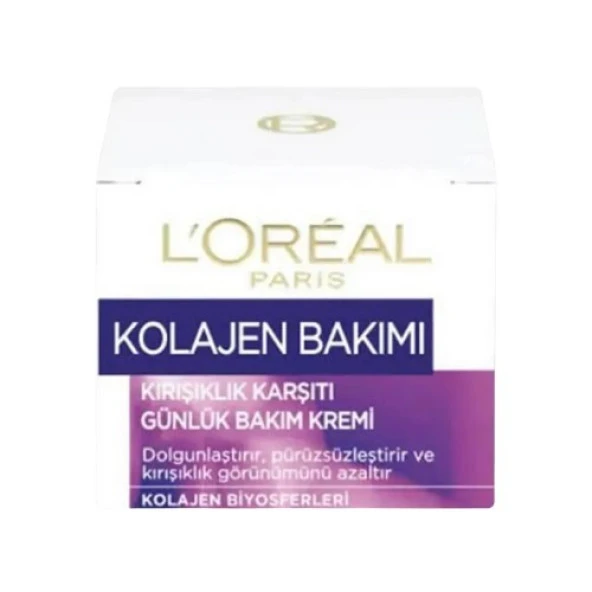 L'Oreal Paris Kolojen Bakımı Kırışıklık Ve Prüz Karşıtı Dolgunlaştırıcı Günlük Bakım Kremi 50 ml