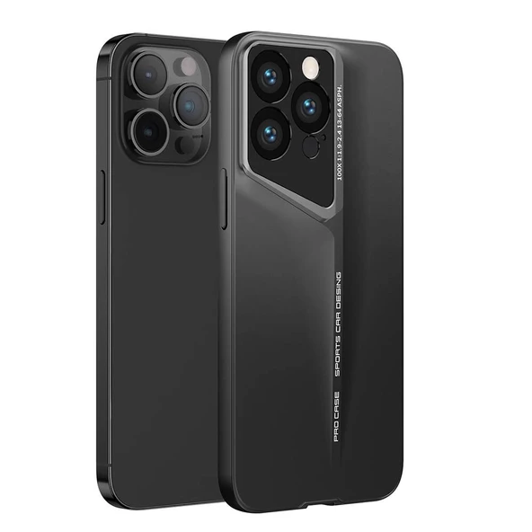 Vendas iPhone 14 Pro Kılıf Ultra İnce Kamera Korumalı Sert Rubber Zore Procase Kapak