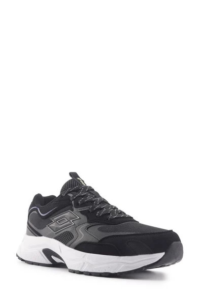 Lotto CAMDEN 4FX 101502723 Erkek Yürüyüş ve Koşu Ayakkabısı Sİyah Mavi 40-45 - Resim 2