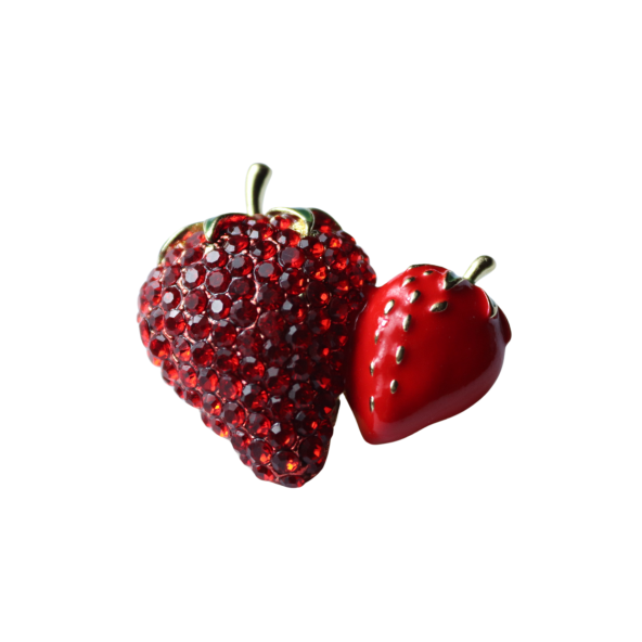 Natural Çilekler Broş Yaka iğnesi - Resim 3