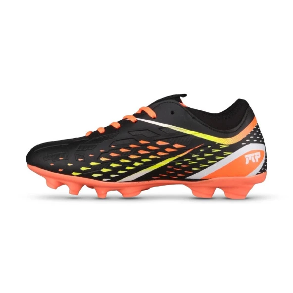 M.P Unisex Bağcıklı Siyah-turuncu Halı Saha Futbol Ayakkabısı 241-1353GR - Resim 2