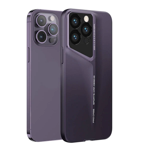 Vendas iPhone 14 Pro Uyumlu Kılıf Ultra İnce Kamera Korumalı Sert Rubber Hardness Procase Kapak