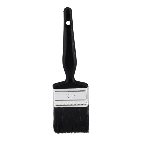 Yağlı Boya Fırça No: 2.5 Resim Ressam Fırçası Hobi Sanat Duvar Metal Ahşap Boyama Plastik Saplı - 3