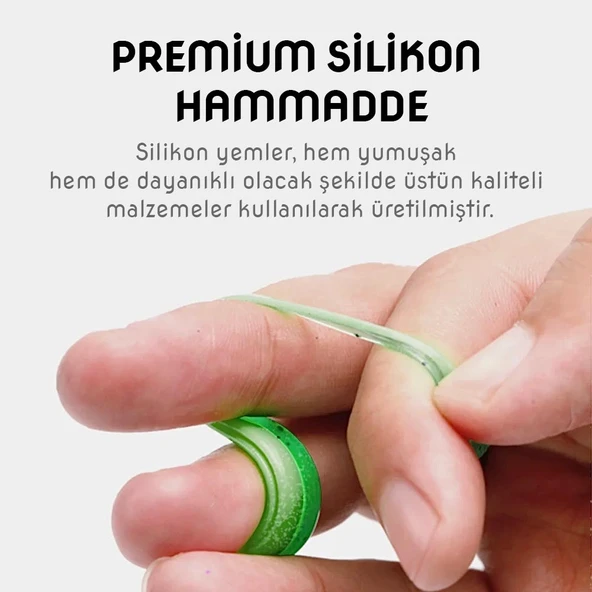 Silikon Kurt Sahte Yem - 35mm - Fluo Yeşil - Yumy (18035-SM024-03) - 4