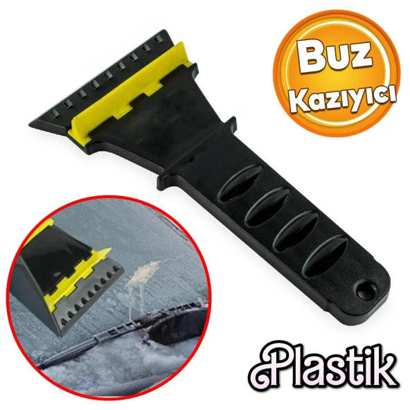 Plastik Araba Otomobil Cam Buz Buzu Kazıma Sıyırma Temizleme Cam Çek Aparatı