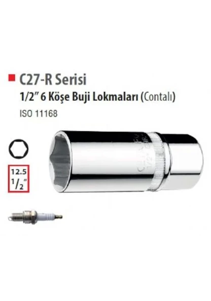 Ceta Form C27-r16 1/2'' Buji Lokması (contalı) 16 Mm - 2