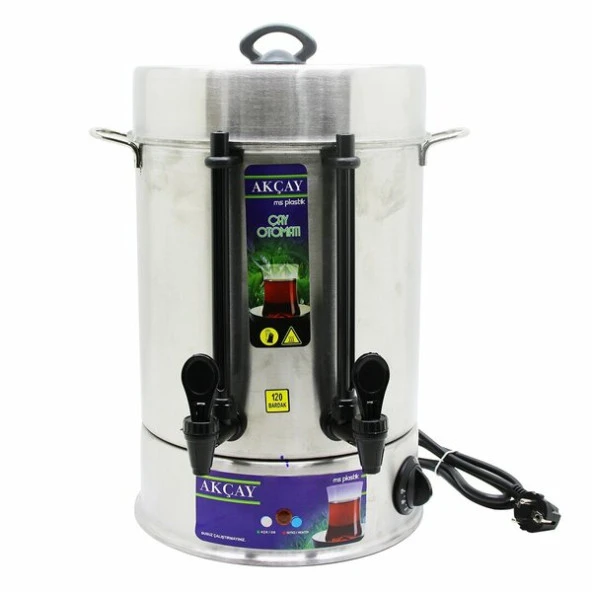 120 Bardak Kapasiteli Çay Otomatı Semaver Elektrikli Çay Makinesi (2818)