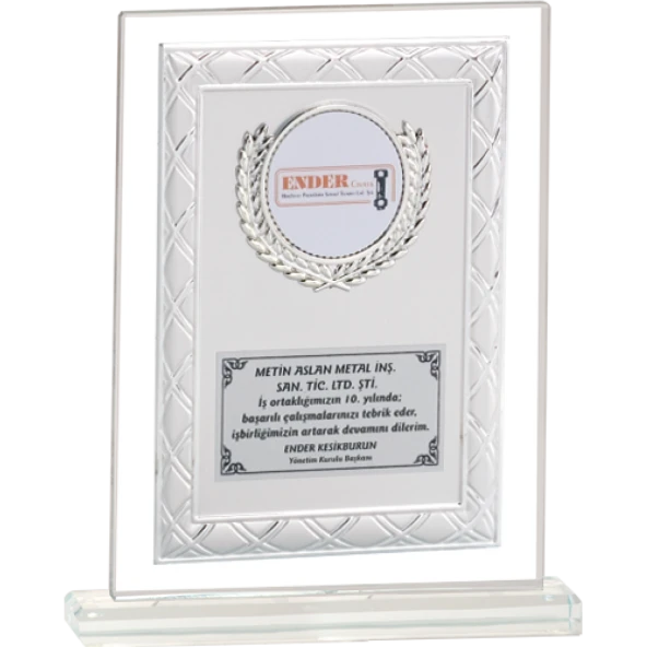 ODAK KUPA - Cam Plaketler - CM-041 A - 18x21 cm