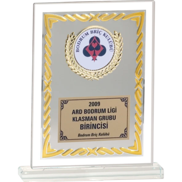 ODAK KUPA - Cam Plaketler - CM-044 A - 18x21 cm