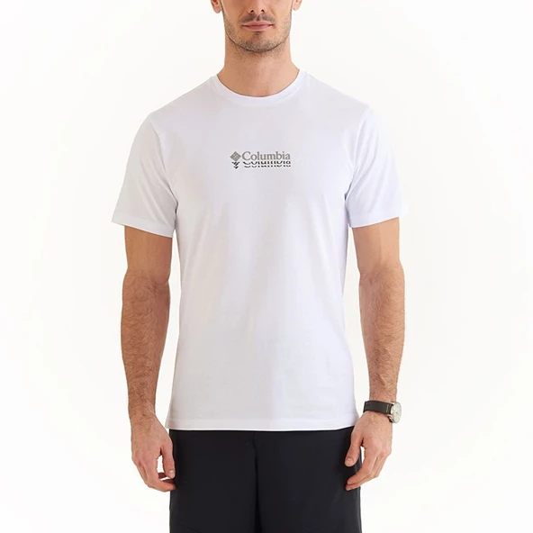 Columbia CSC Ripples Mini Erkek Kısa Kollu T-Shirt Beyaz CS0309-100