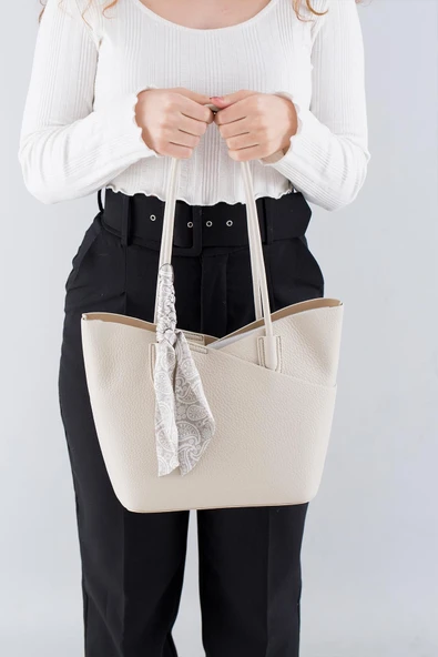 Kriste Bell Kadın Çanta Bej 26763 - Resim 3