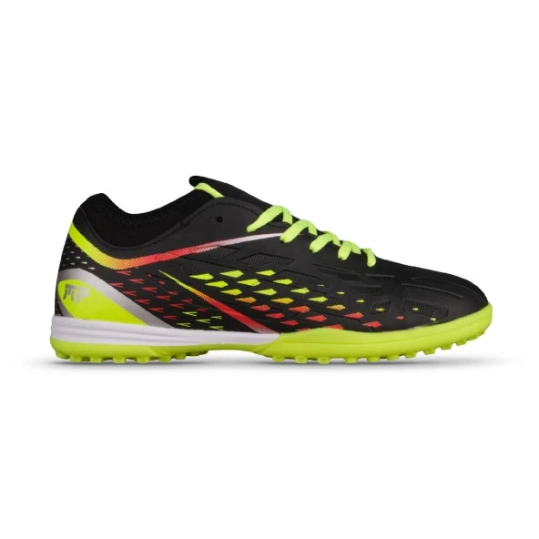 M.P Unisex Bağcıklı Siyah-Sarı Halı Saha Futbol Ayakkabısı 241-1358GR