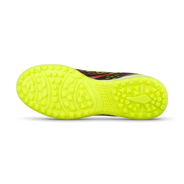 M.P Unisex Bağcıklı Siyah-Sarı Halı Saha Futbol Ayakkabısı 241-1358GR - Resim 3