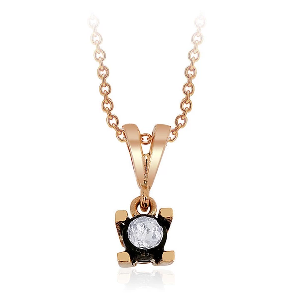 0.20 Karat Elmas Tektaş Kolye