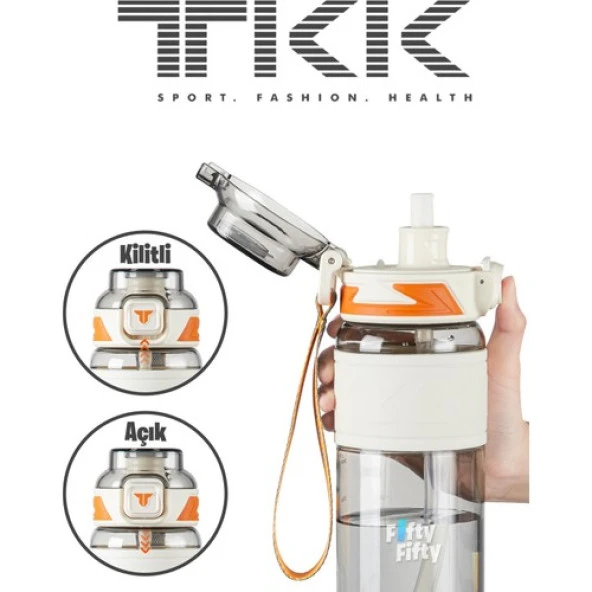 Tkk Su Matarası 600 Ml Beyaz Tk019 - 4