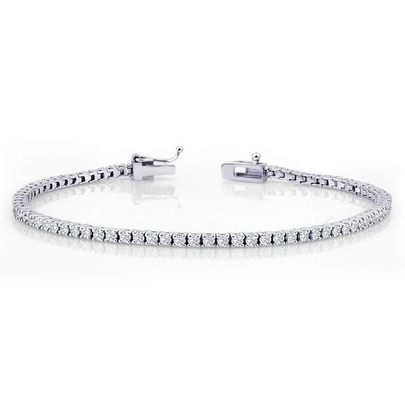 2.20 ct. Pırlanta Suyolu Bileklik - Resim 2