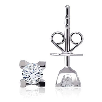 0.20 ct. Pırlanta Tektaş Küpe