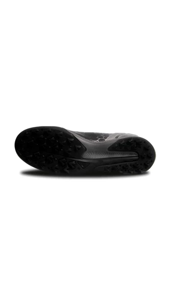 M.P Unisex Bağcıklı Siyah-Gümüş Halı Saha Futbol Ayakkabısı 241-1356GR - 3