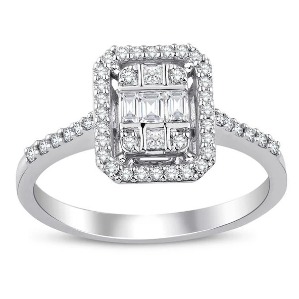 0.48 ct. Pırlanta Baget Yüzük