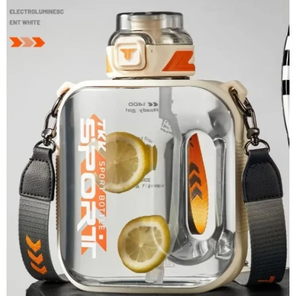 Uzspace Tkk Sporcu Matarası 1000 ml White ürün görseli