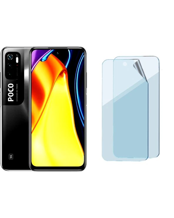 Xiaomi Poco M3 Pro Uyumlu Hydrojel Esnek Kırılmaz Cam Ekran Koruyucu Film 8684609177312