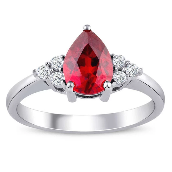 1.40 ct. Pırlanta Yakut Yüzük