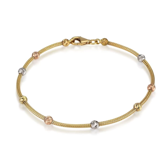 Altın Top Dorika Bileklik 14K Gold
