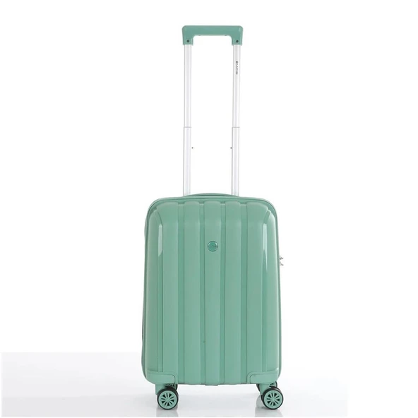 MÇS 3lü Set Kırılmaz Silikon Seyahat Valizi Bavulu V305 Su Yeşili - Resim 7