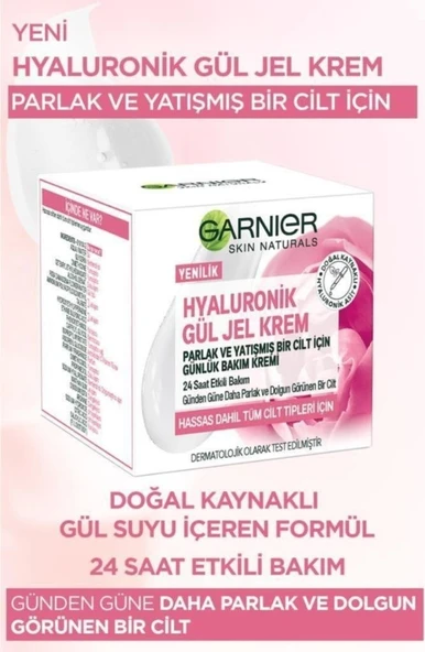 Garnier Hyaluronik Aloe Jely Krem Gül - 3
