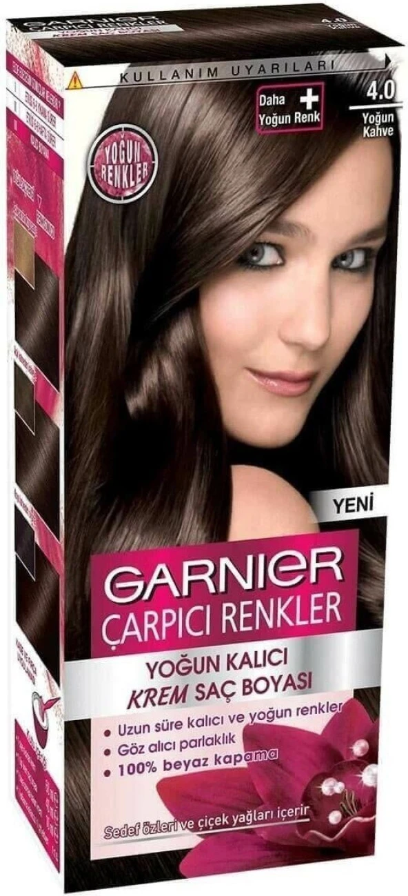 Garnıer Çarpıcı Renkler Saç Boyası 4.0 Yoğun Kahve ürün görseli
