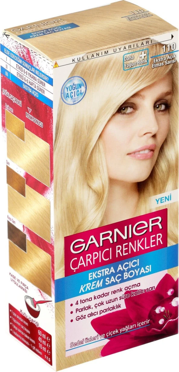Garnier Çarpıcı Renkler 110 Ekstra Açık Elmas Sarısı - Resim 2