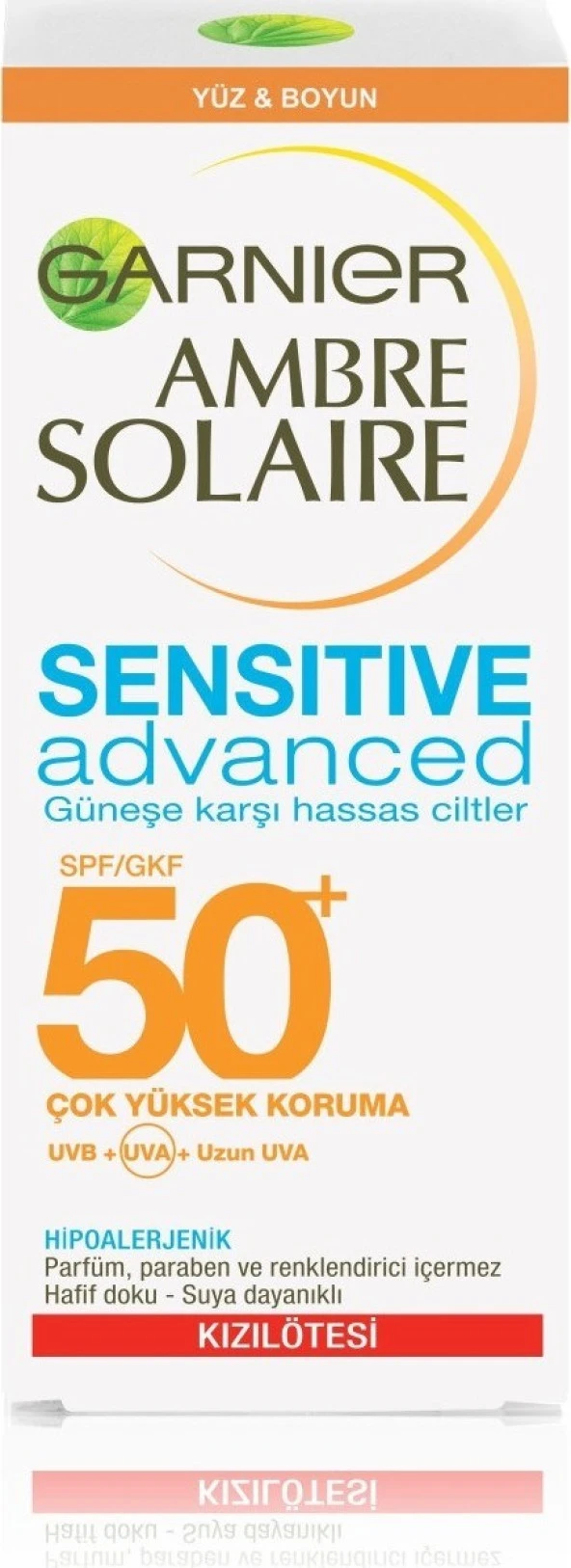 Garnier Ambre Solaire Sensitive Advanced Koruyucu Yüz Kremi Gkf50+ 50Ml - 2
