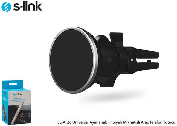 S-link Universal Ayarlanabilir Siyah PRM Mıknatıslı Araç Telefon Tutucu - 4