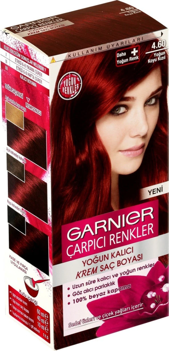 Garnier Çarpıcı Renkler 4.60 Yoğun Koyu Kızıl