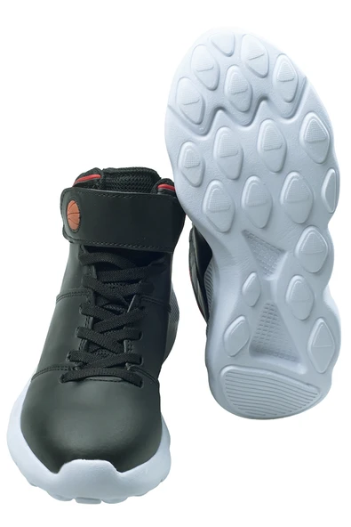 Kiko Kids Rio Günlük Spor Kız/Erkek Çocuk Basketbol Ayakkabısı Siyah - Resim 5