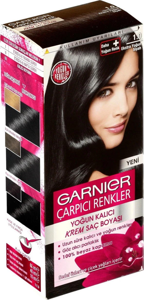 Garnier Çarpıcı Renkler 1.0 Ekstra Yoğun Siyah