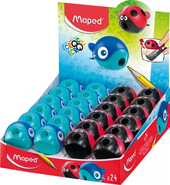 MAPED KALEMTIRAŞ CROC CROC EASY TEK DELİK 018113 24 ADET