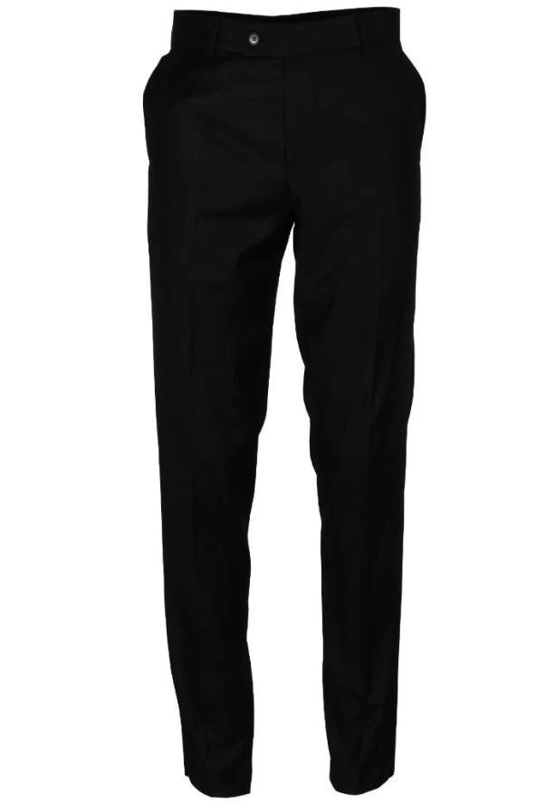 Erkek Siyah Kumaş Pantolon Normal Kesim RAR01184